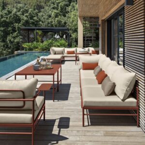 Mesa contemporánea RIVAGE cuadrada - Fermob