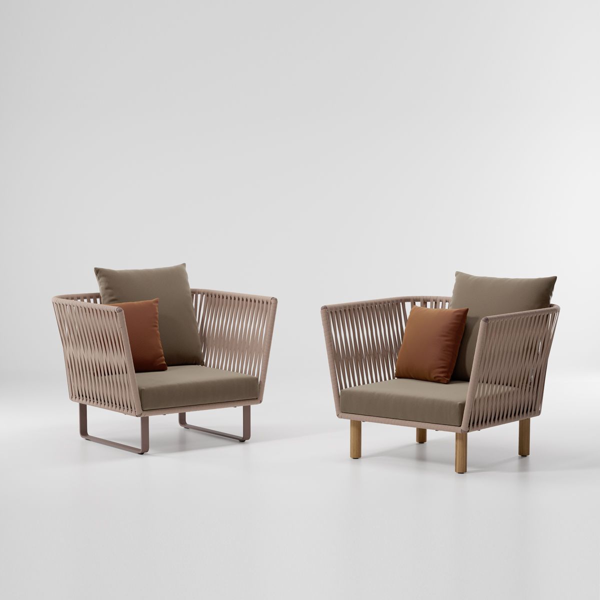 Sillón contemporáneo BITTA de teca - Kettal - Imagen 4