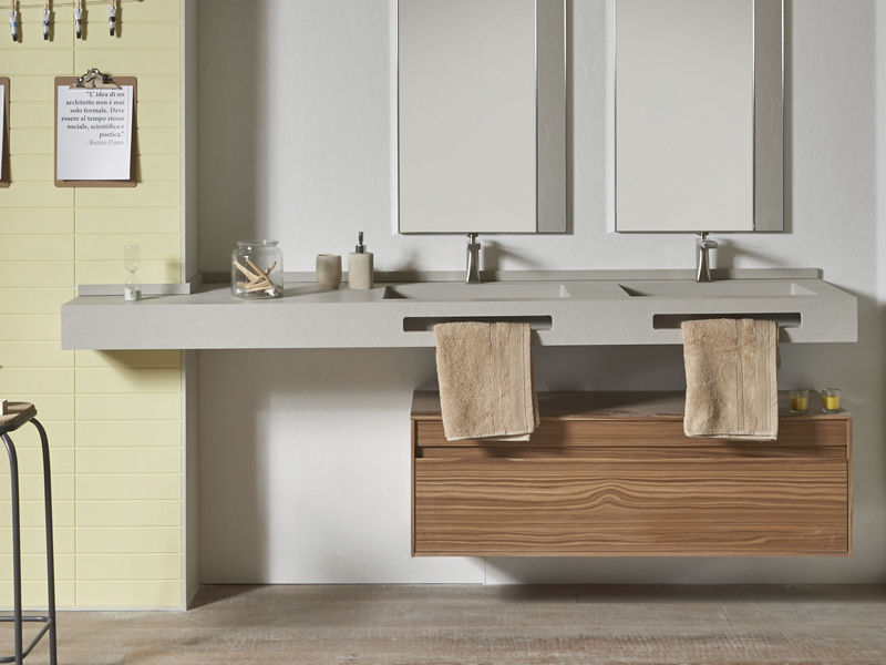 Encimera de lavabo doble Infinity 2 - Acquabella - Imagen 3