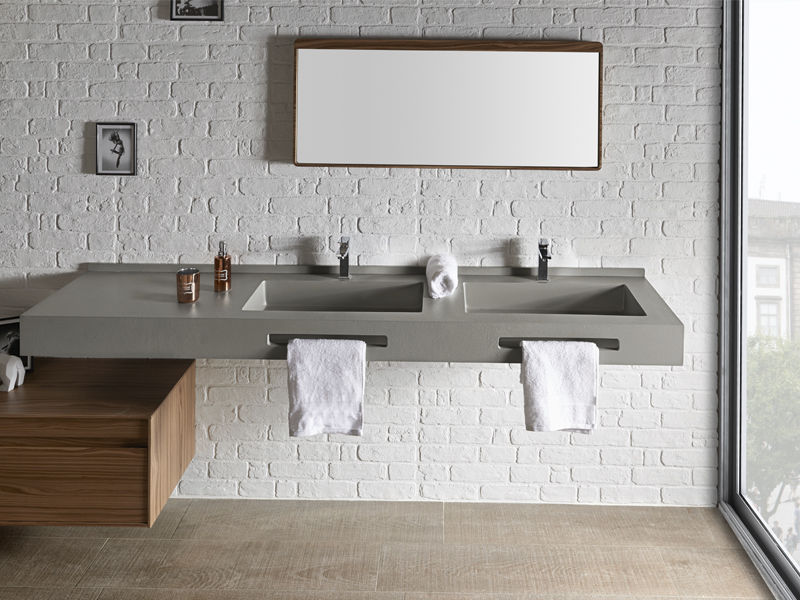 Encimera de lavabo doble Infinity 2 - Acquabella - Imagen 4