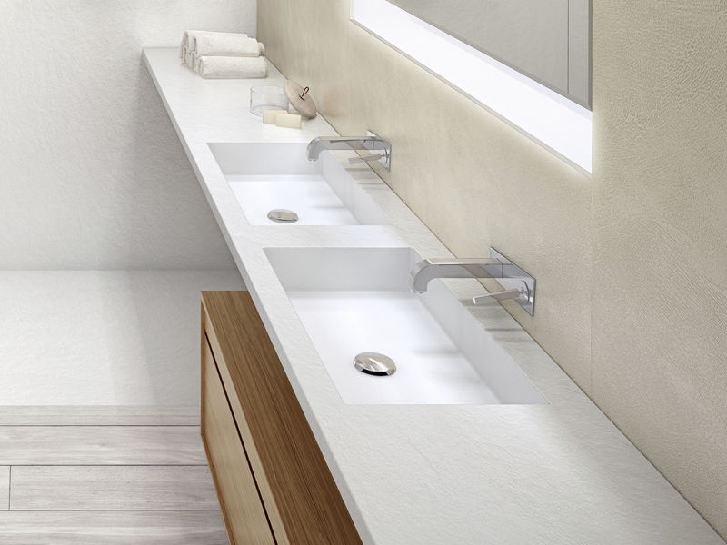 Encimera de lavabo doble Infinity 2 - Acquabella - Imagen 5