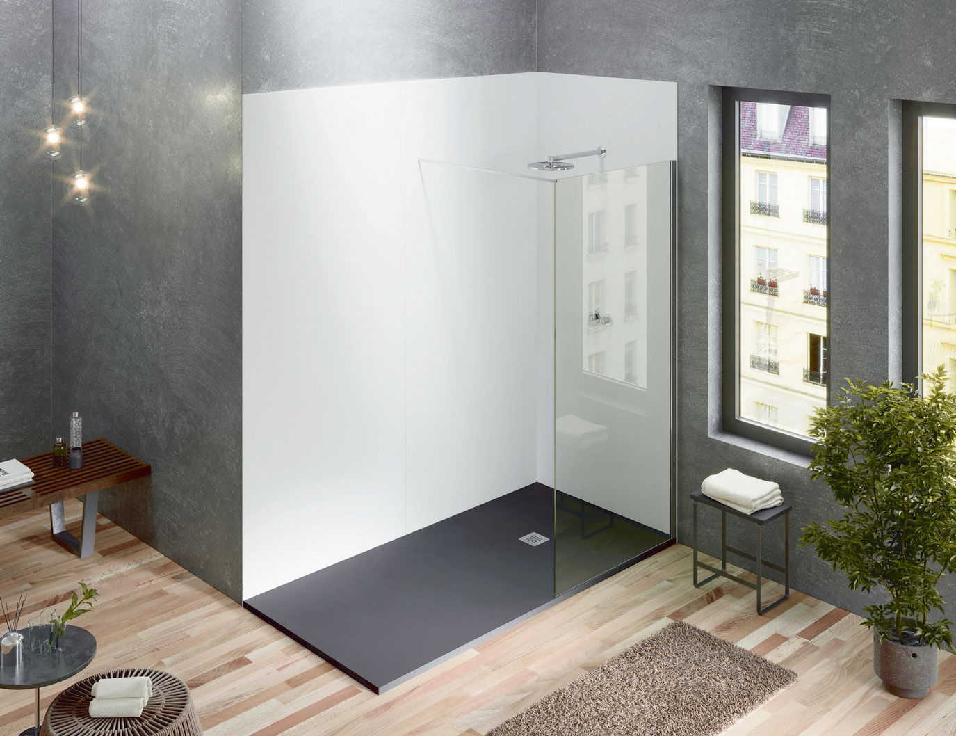 Plato de ducha rectangular Base Zero - Acquabella - Imagen 3