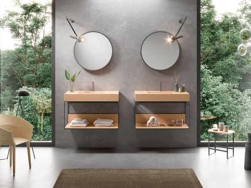 Mueble de lavabo doble Integra Akron - Acquabella - Imagen 2