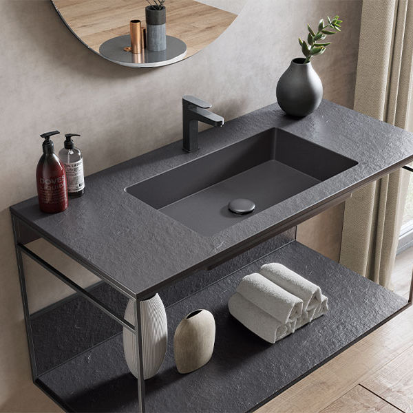 Encimera de lavabo doble Integra - Acquabella