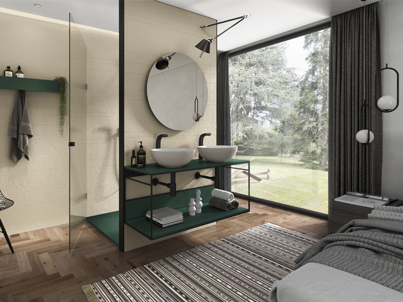 Mueble de lavabo doble Integra Akron - Acquabella - Imagen 4