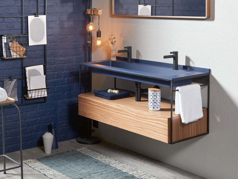 Consola para lavabo de metal Integra - Acquabella - Imagen 4