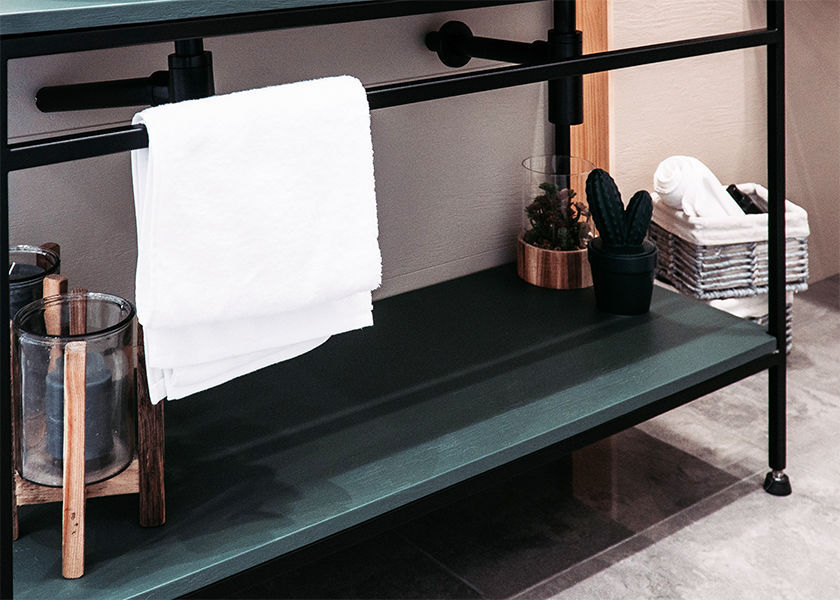 Consola para lavabo de metal Integra - Acquabella - Imagen 6