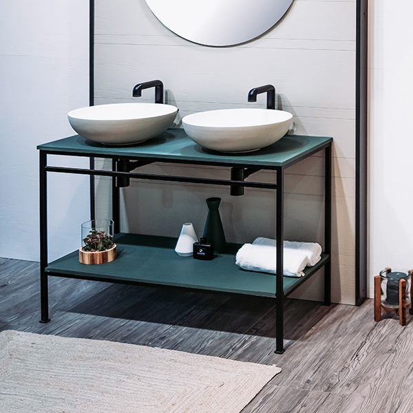 Consola para lavabo de metal Integra - Acquabella