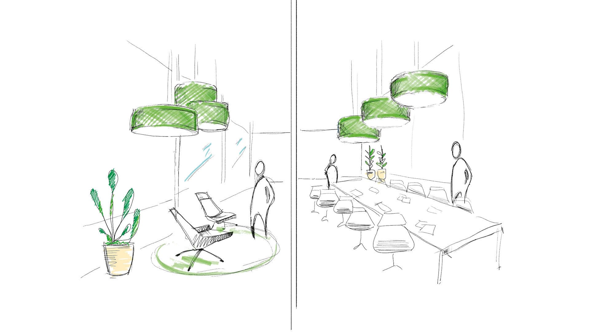 Lámpara suspendida EGGBOARD CIRCLE - Artemide - Imagen 3